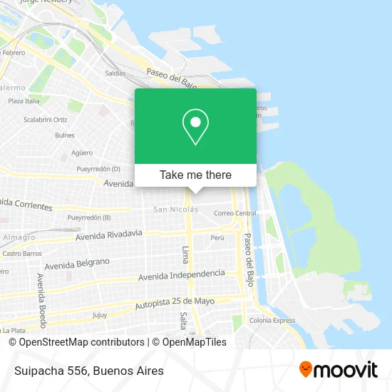 Suipacha 556 map