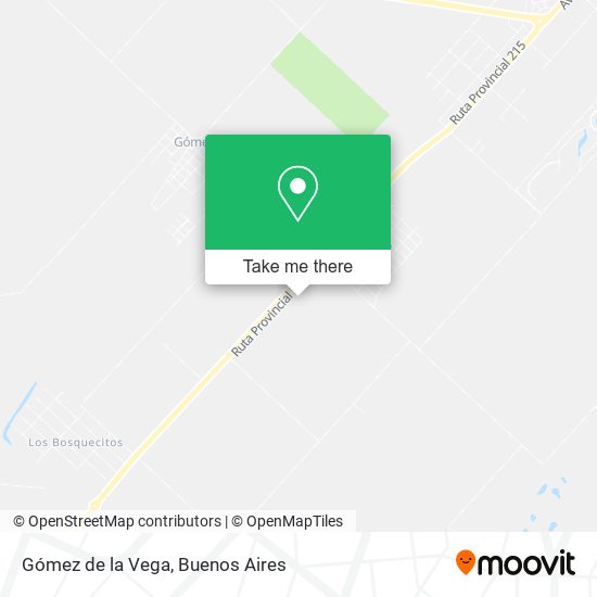 Gómez de la Vega map