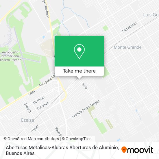 Aberturas Metalicas-Alubras Aberturas de Aluminio map