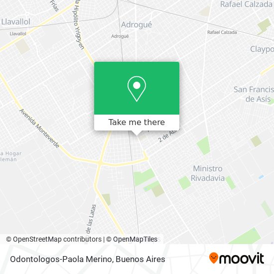 Odontologos-Paola Merino map