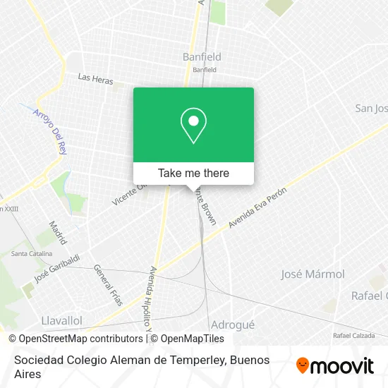 Mapa de Sociedad Colegio Aleman de Temperley