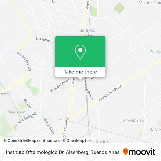 Mapa de Instituto Oftalmologico Dr. Aisenberg