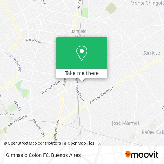 Gimnasio Colón FC map