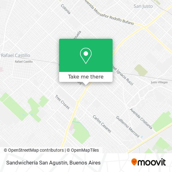 Sandwichería San Agustín map