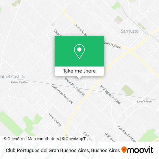 Club Portugués del Gran Buenos Aires map