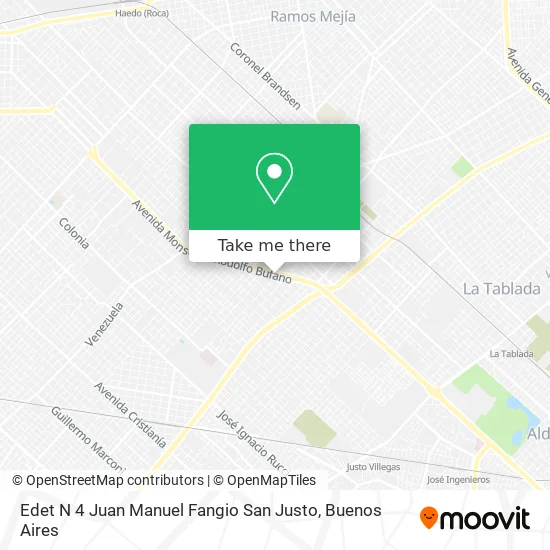 Mapa de Edet N 4 Juan Manuel Fangio San Justo