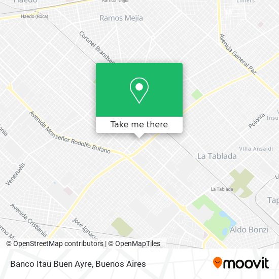 Banco Itau Buen Ayre map