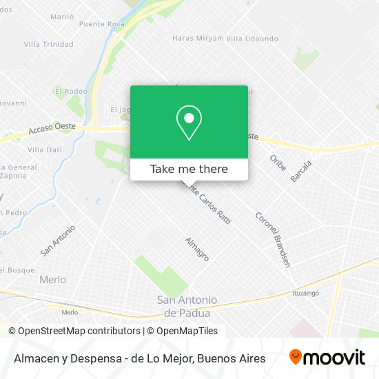 Almacen y Despensa - de Lo Mejor map