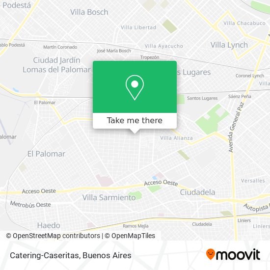 Catering-Caseritas map