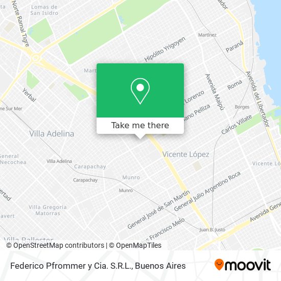 Mapa de Federico Pfrommer y Cia. S.R.L.