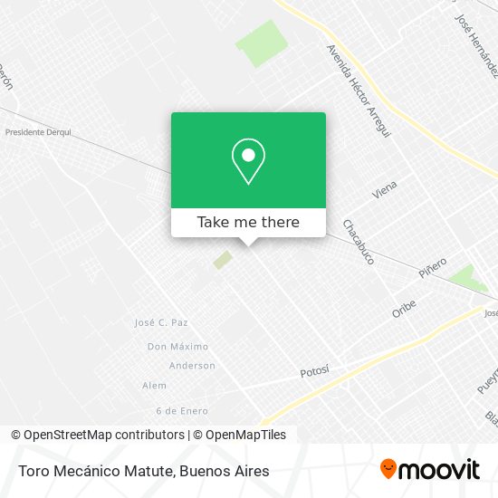 Toro Mecánico Matute map