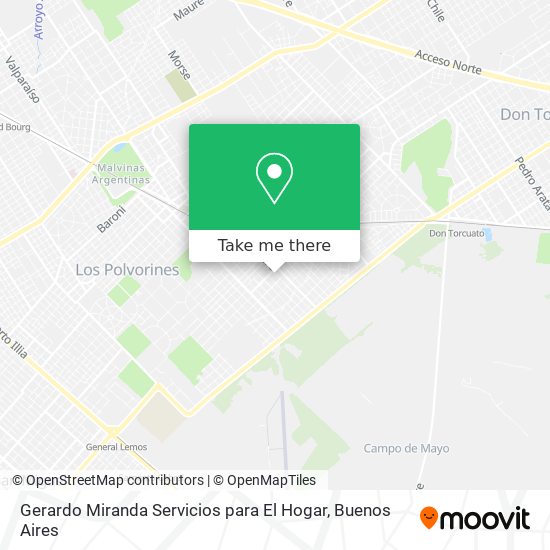 Gerardo Miranda Servicios para El Hogar map