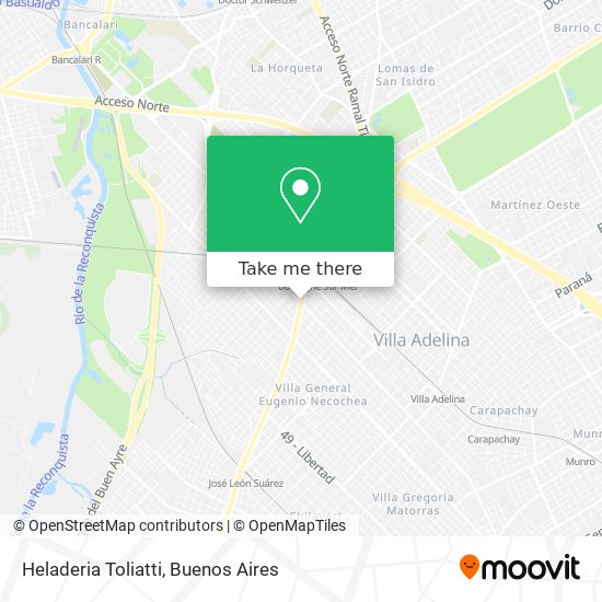 Mapa de Heladeria Toliatti