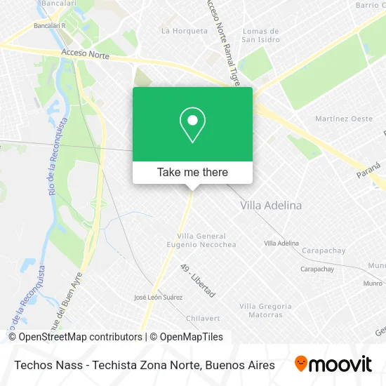 Mapa de Techos Nass - Techista Zona Norte