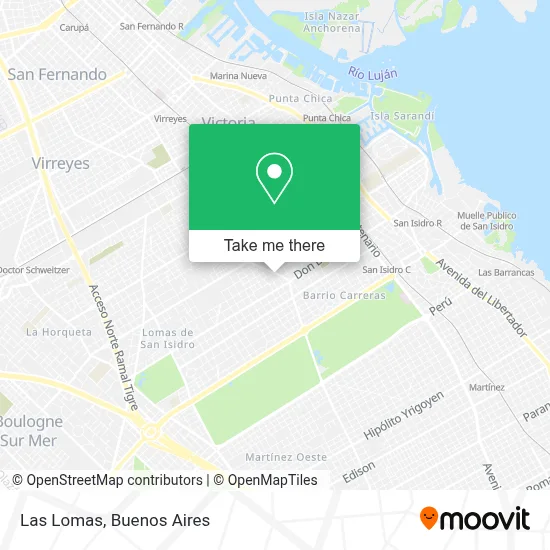 Las Lomas map