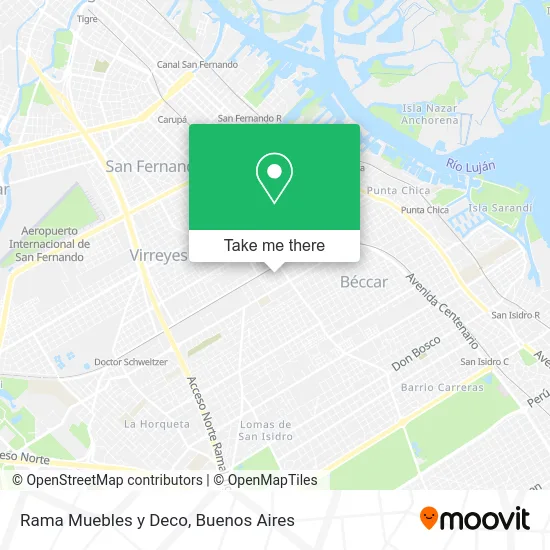 Rama Muebles y Deco map