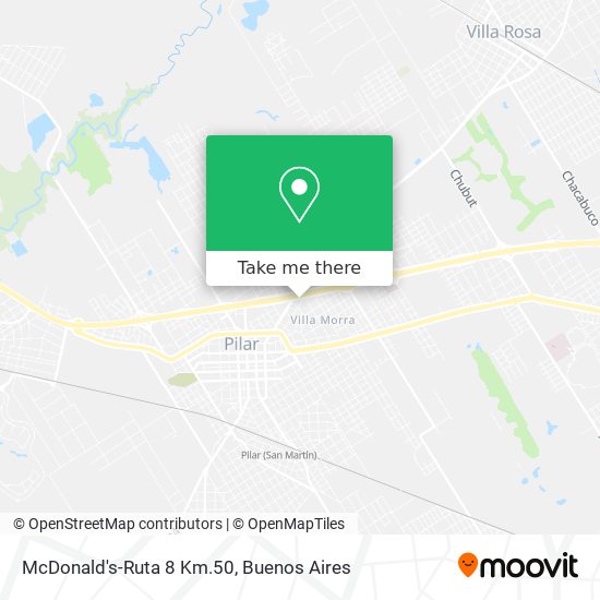 McDonald's-Ruta 8 Km.50 map