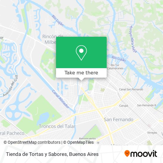 Mapa de Tienda de Tortas y Sabores