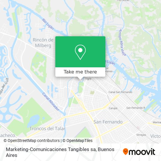 Marketing-Comunicaciones Tangibles sa map