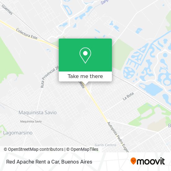 Red Apache Rent a Car map