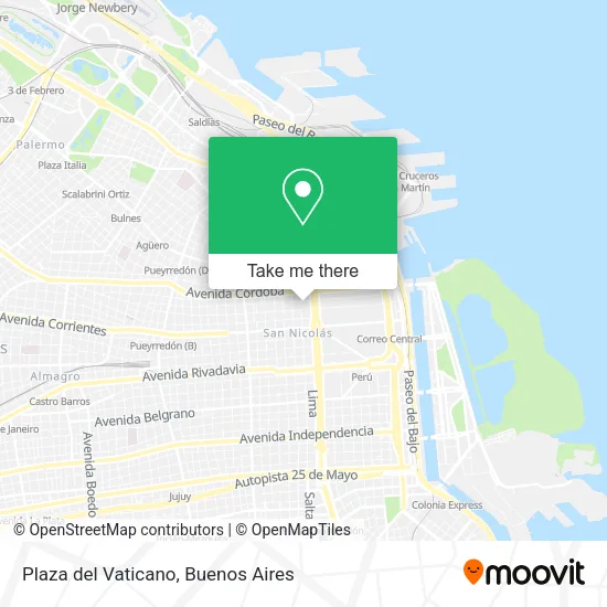 Mapa de Plaza del Vaticano
