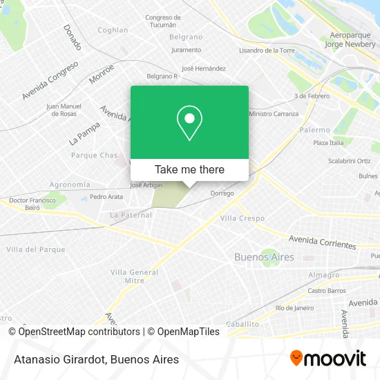 Mapa de Atanasio Girardot