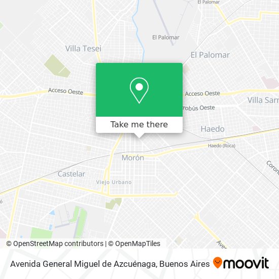 Avenida General Miguel de Azcuénaga map