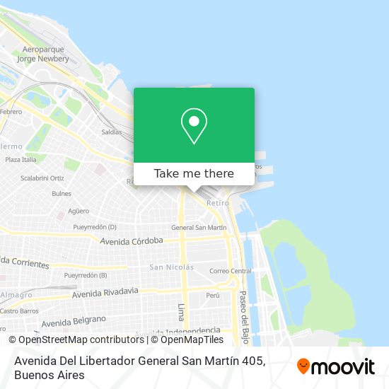 Avenida Del Libertador General San Martín 405 map