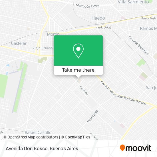 Avenida Don Bosco map