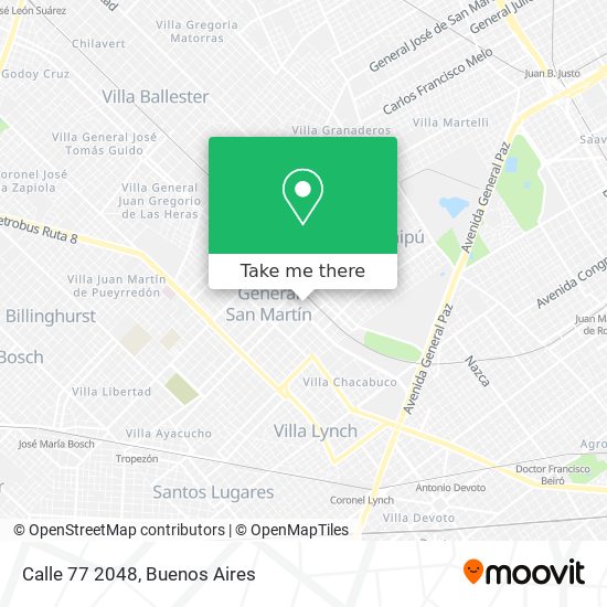 Calle 77 2048 map