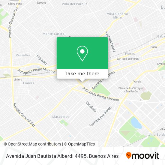 Avenida Juan Bautista Alberdi 4495 map