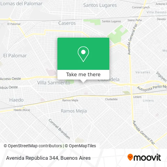 Mapa de Avenida República 344
