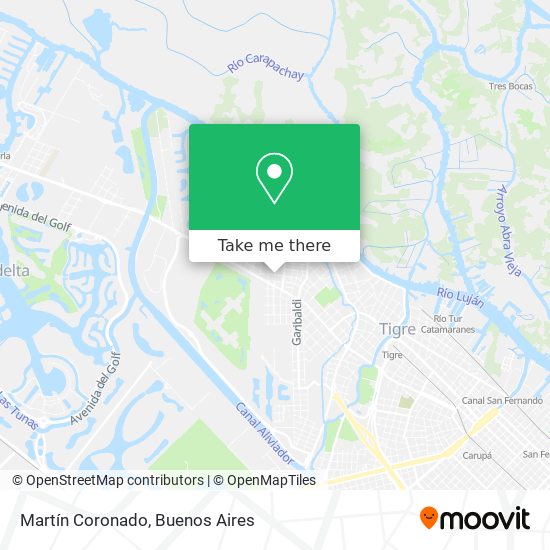 Mapa de Martín Coronado