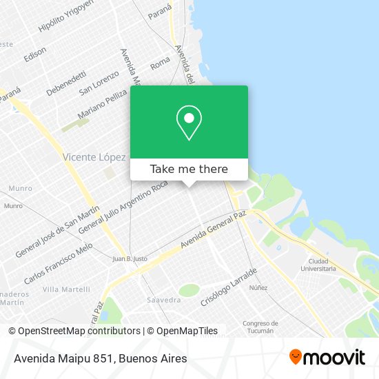 Avenida Maipu 851 map