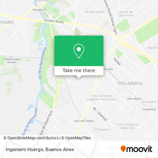 Ingeniero Huergo map