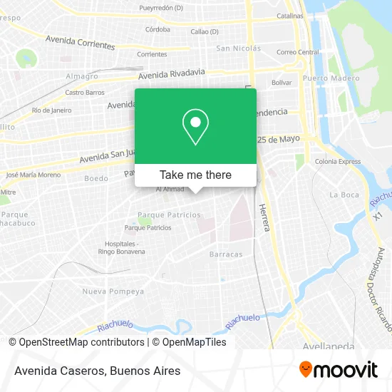 Avenida Caseros map