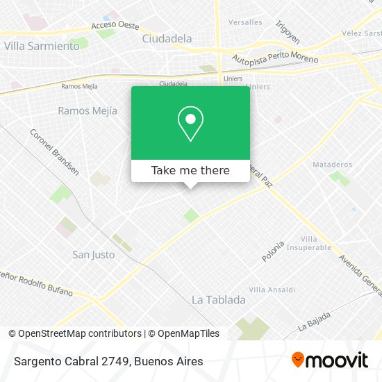 Sargento Cabral 2749 map