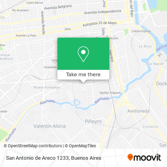 San Antonio de Areco 1233 map