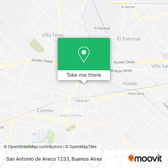 Mapa de San Antonio de Areco 1233