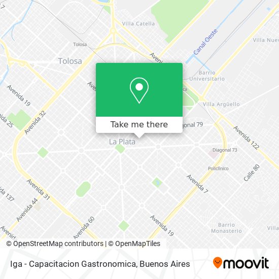 Iga - Capacitacion Gastronomica map