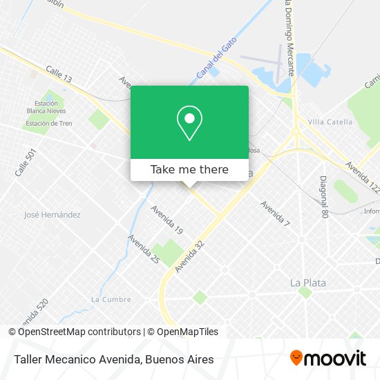 Mapa de Taller Mecanico Avenida