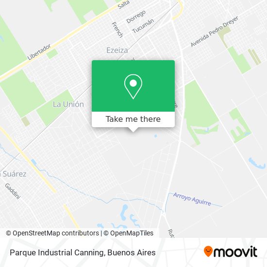 Mapa de Parque Industrial Canning