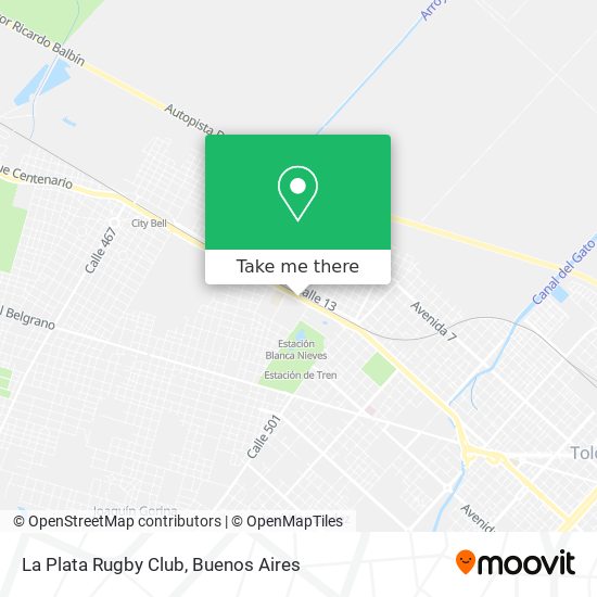 Mapa de La Plata Rugby Club