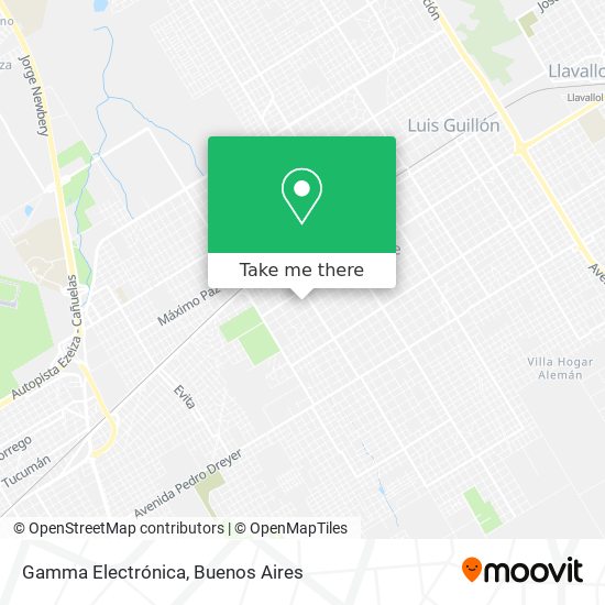 Gamma Electrónica map