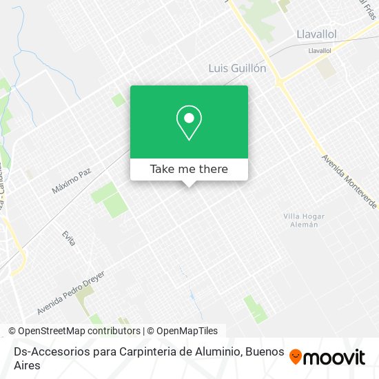 Mapa de Ds-Accesorios para Carpinteria de Aluminio