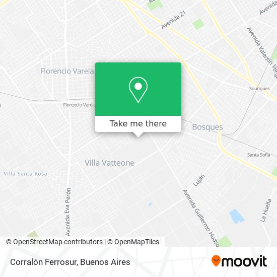 Corralón Ferrosur map