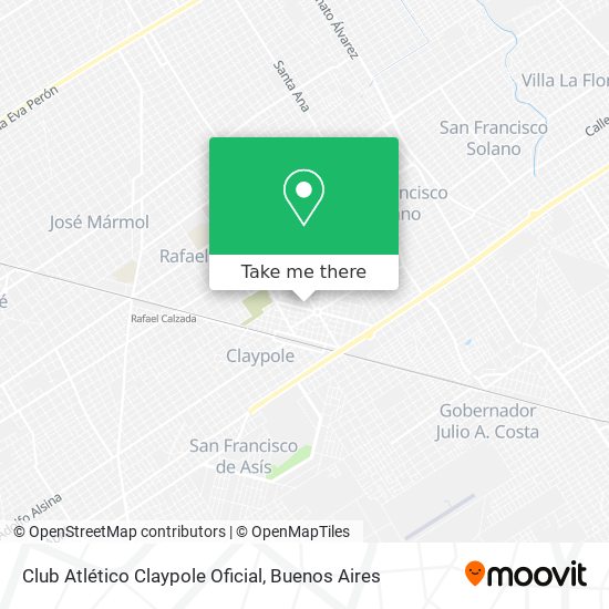 Club Atlético Claypole Oficial map