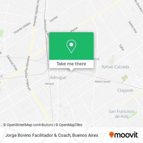 Jorge Bovino Facilitador & Coach map