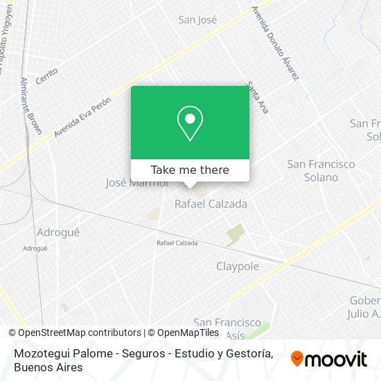 Mozotegui Palome - Seguros - Estudio y Gestoría map