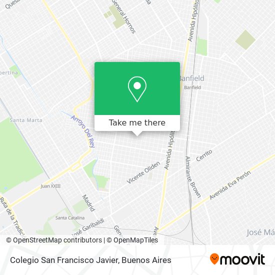 Colegio San Francisco Javier map